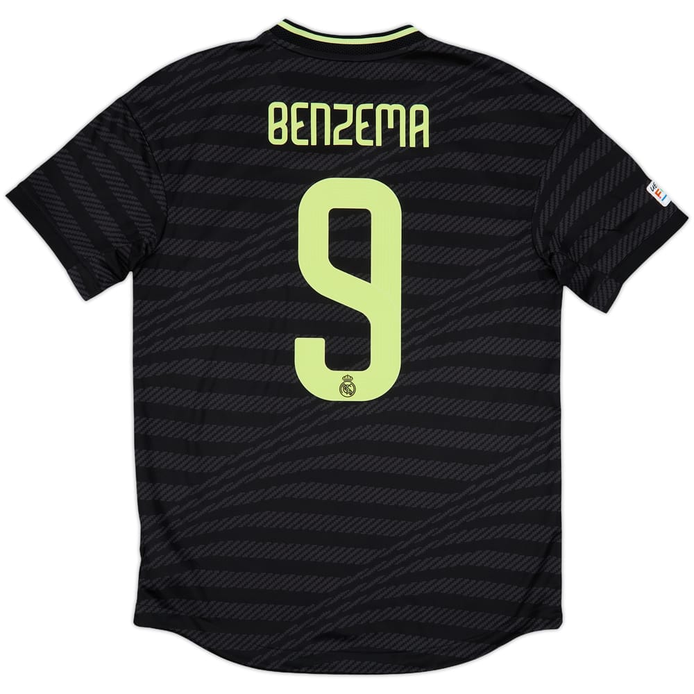 2022-23 Real Madrid Authentic Third Shirt Benzema #9 - 10/10 - (M)
