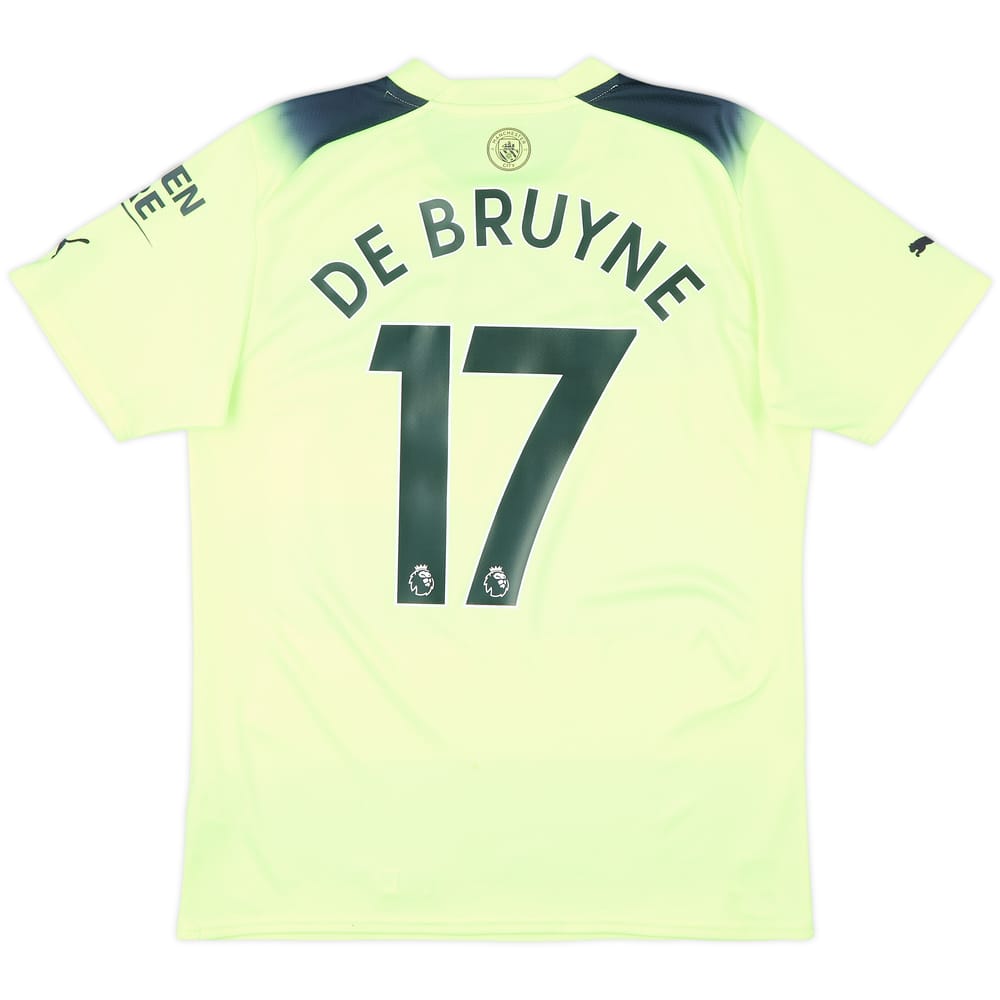 2022-23 Manchester City Third Shirt De Bruyne #17 - 7/10 - (M)