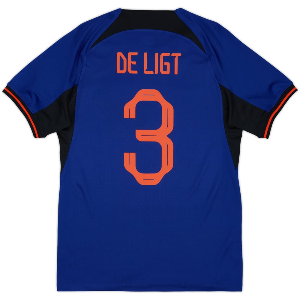 2022-23 Netherlands Away Shirt De Ligt #3 - 9/10 - (S)