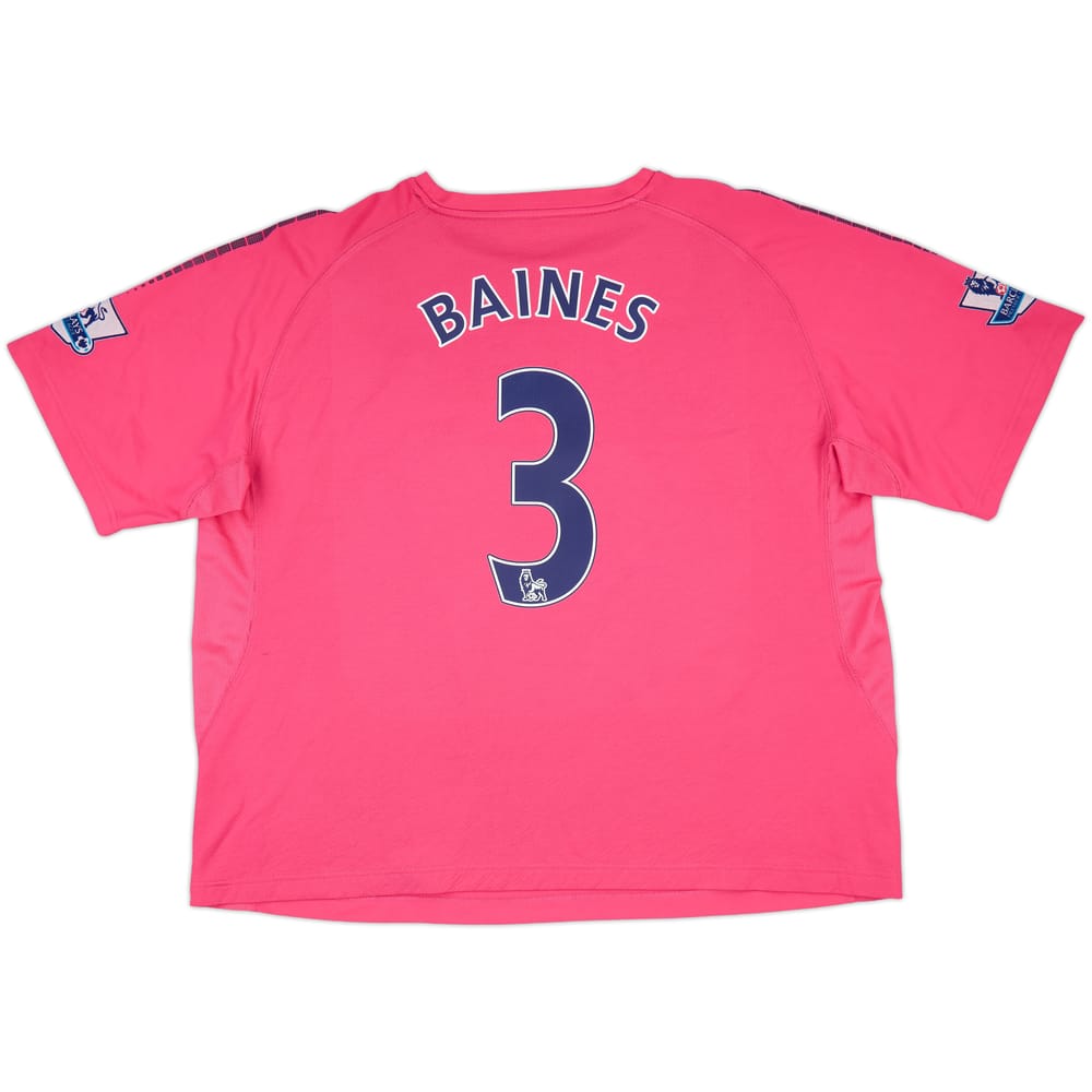2010-11 Everton Away Shirt Baines #3 - 9/10 - (3XL)