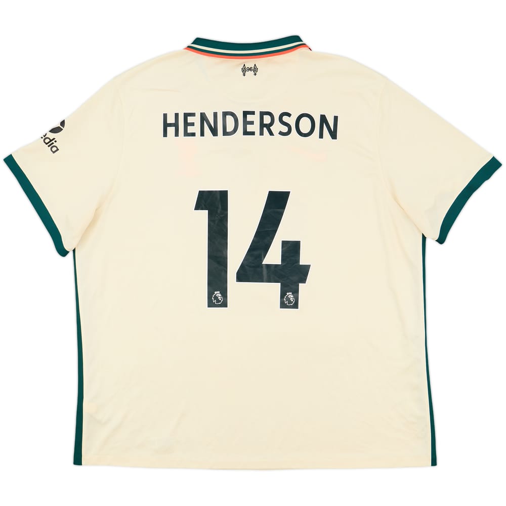 2021-22 Liverpool Away Shirt Henderson #14 - 8/10 - (3XL)