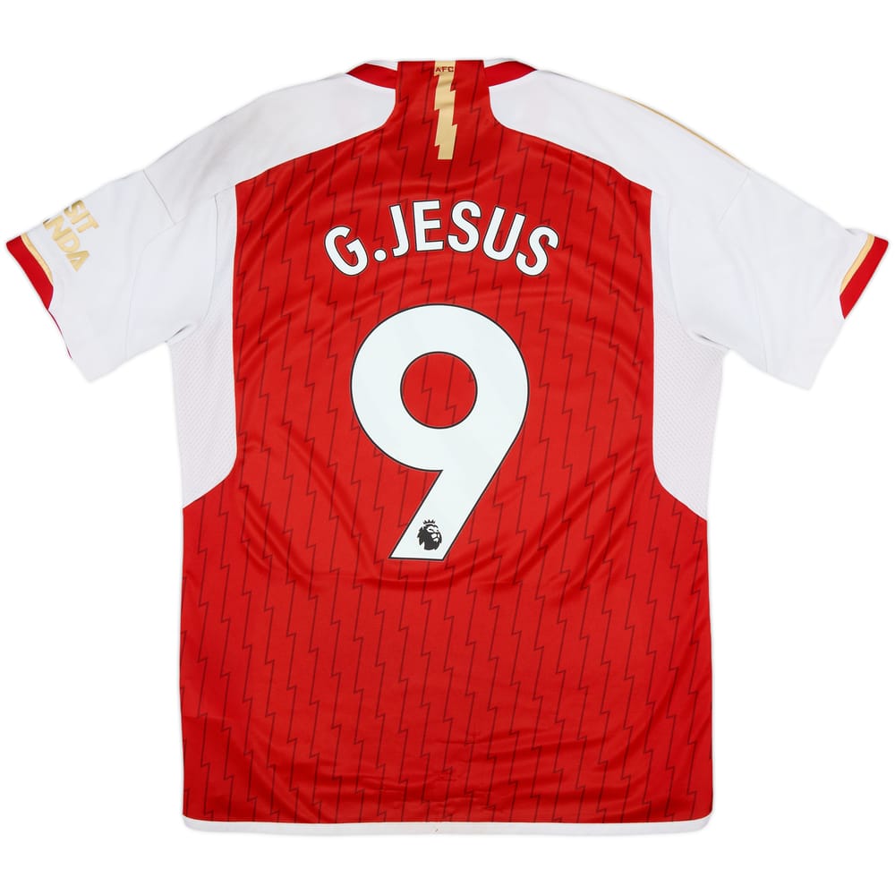 2023-24 Arsenal Home Shirt G.Jesus #9 - 6/10 - (L)