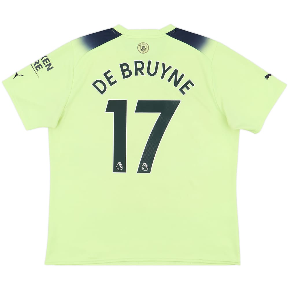 2022-23 Manchester City Third Shirt De Bruyne #17 - 6/10 - (XL)