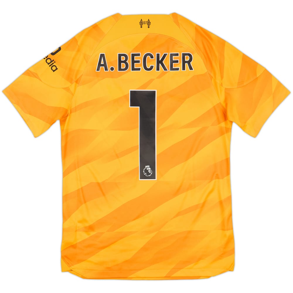 2023-24 Liverpool GK S/S Shirt A.Becker #1 - 10/10 - (S)