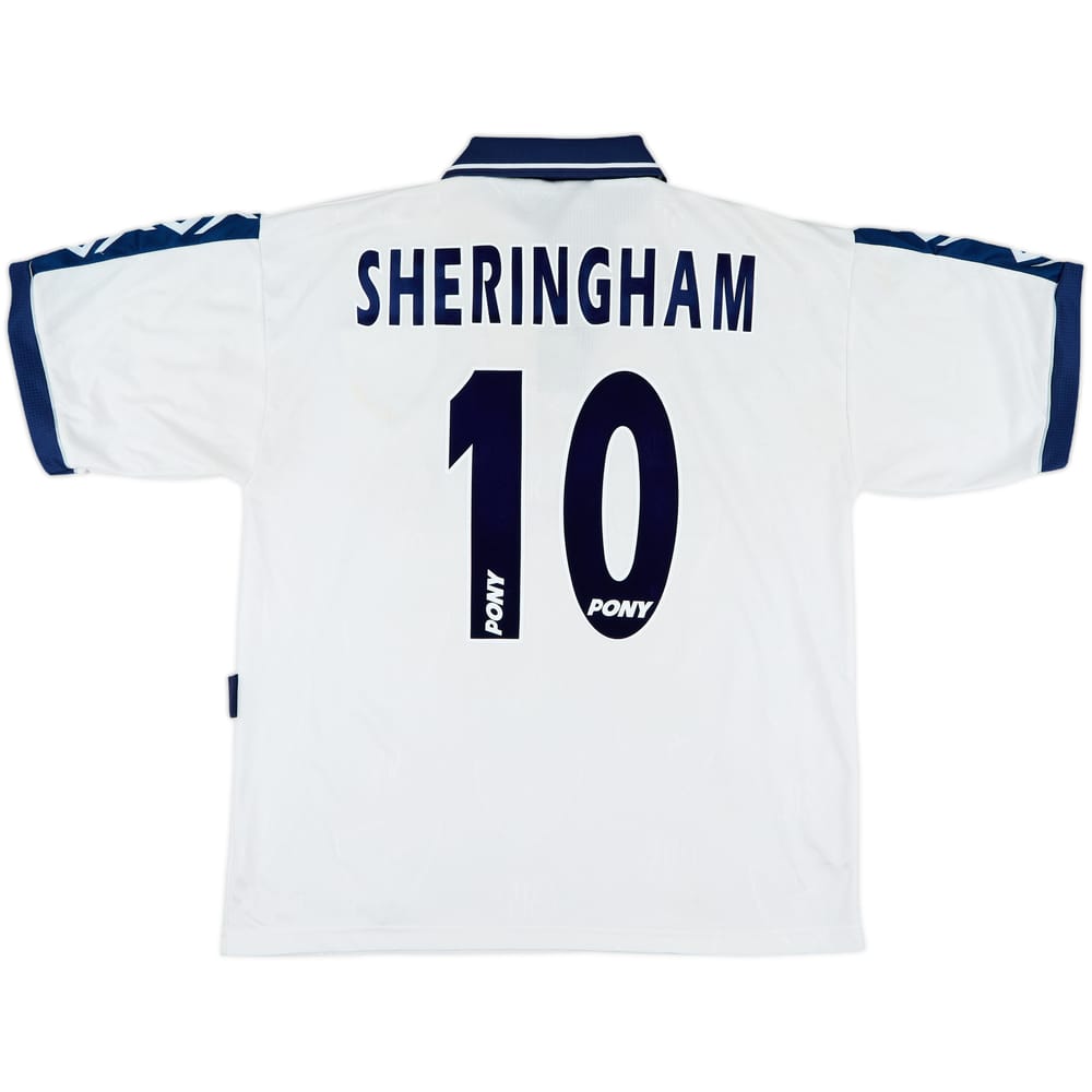 1995-97 Tottenham Home Shirt Sheringham #10 - 9/10 - (L)