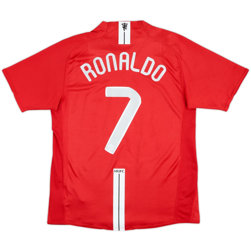 2007-09 Manchester United Home Shirt Ronaldo #7 - 8/10 - (M)