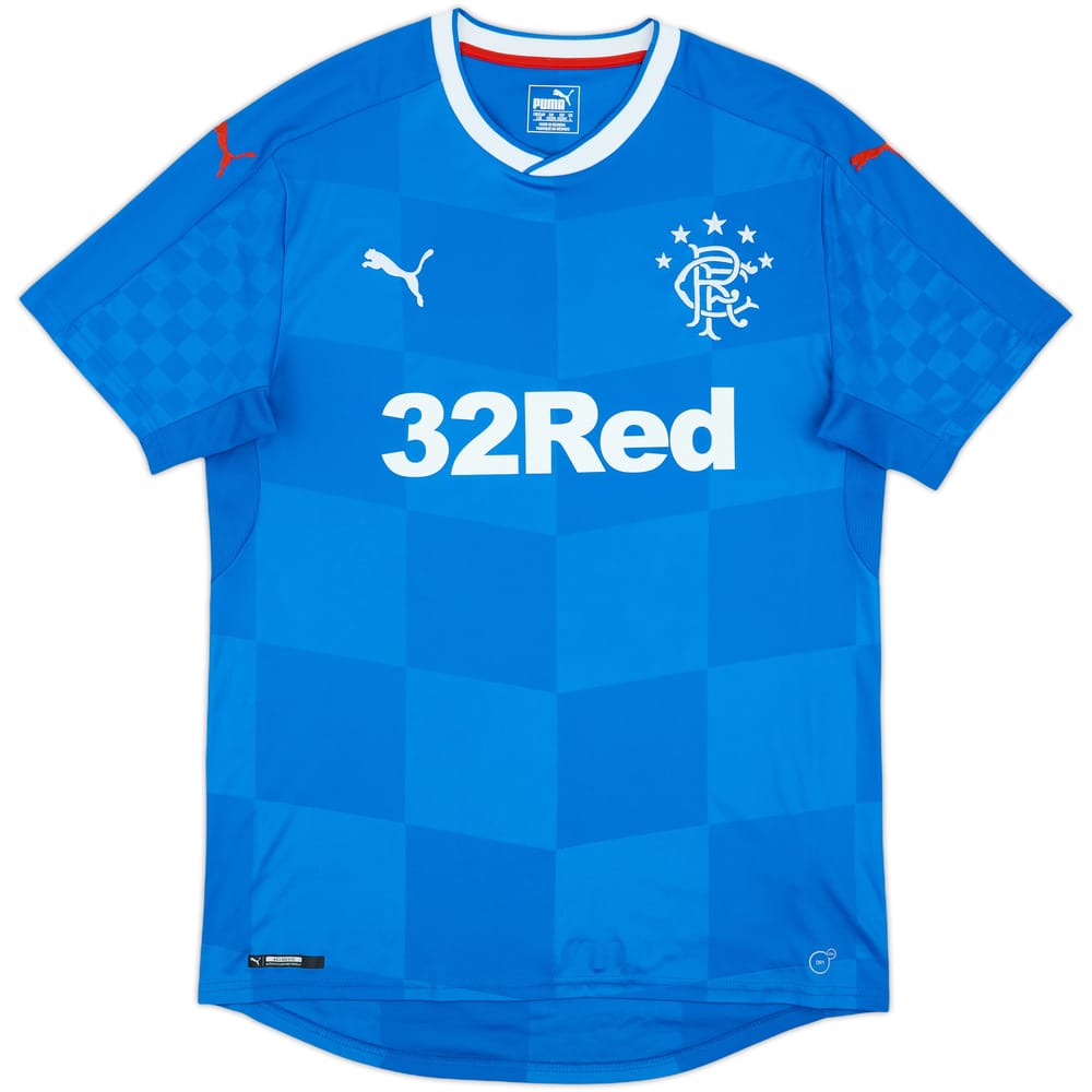 2016-18 Rangers Home Shirt - 9/10 - (L)