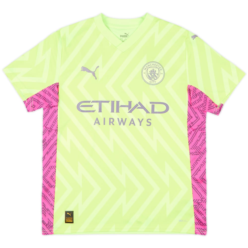 2023-24 Manchester City GK S/S Shirt - 10/10 - (XL.Boys)