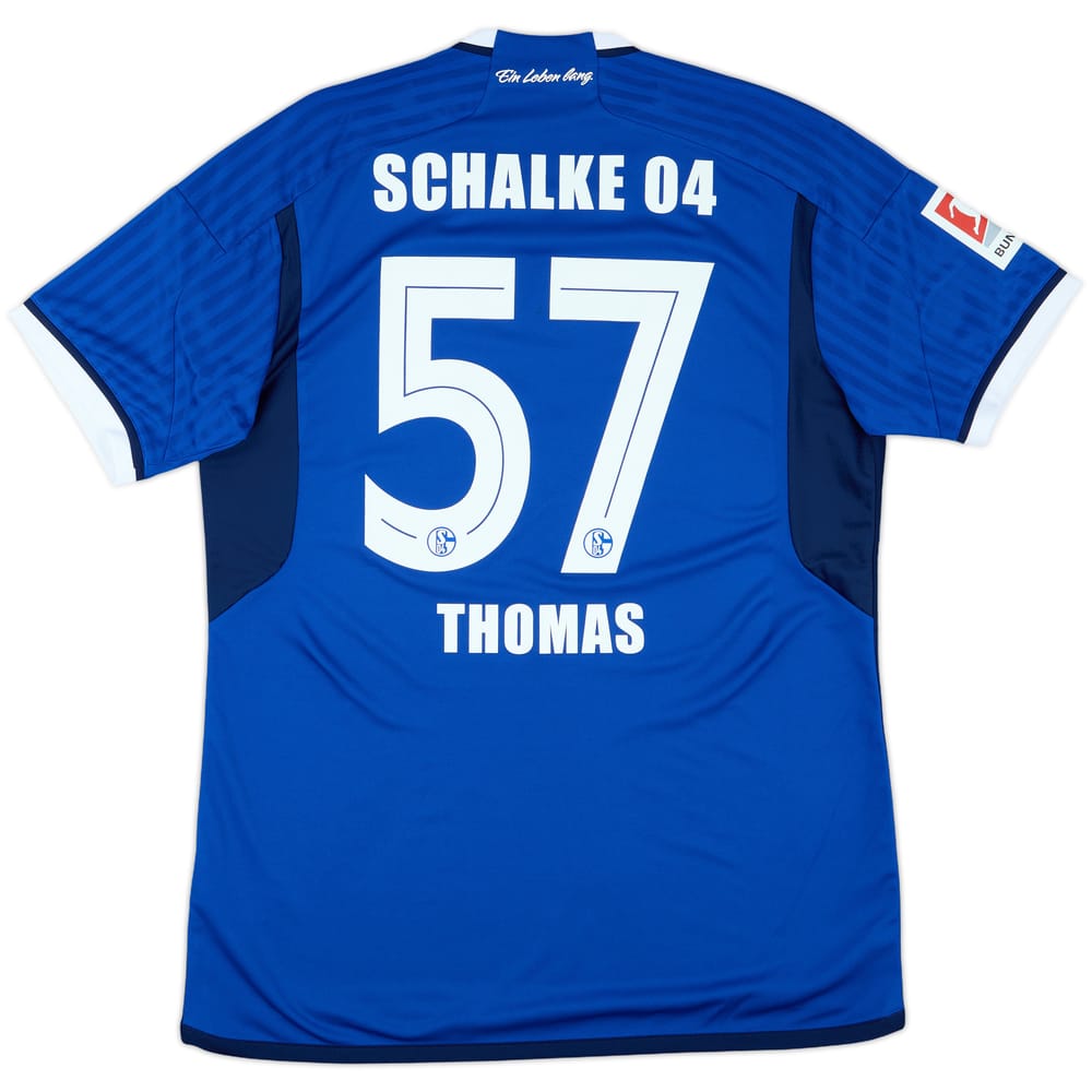 2023-24 Schalke Home Shirt Thomas #57 - 8/10 - (L)