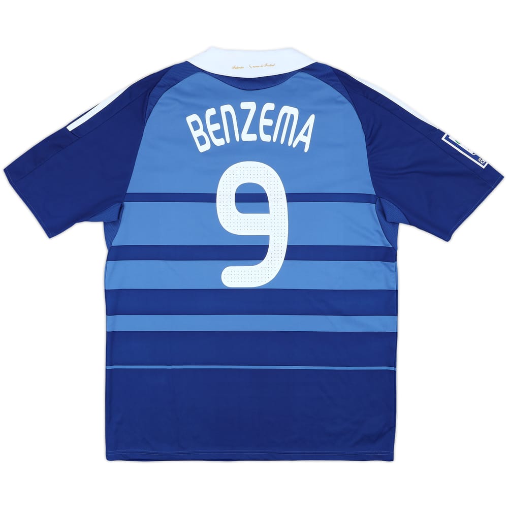 2008-09 France Home Shirt Benzema #9 - 9/10 - (XL)