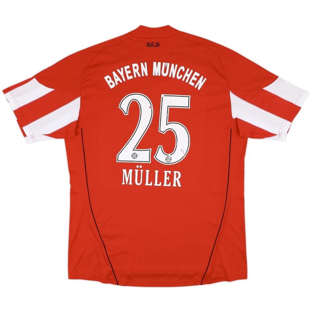 2010-11 Bayern Munich Signed Home Shirt Muller #25 - 5/10 - (XL)