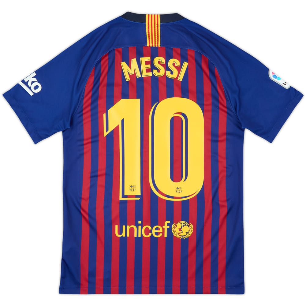 2018-19 Barcelona Home Shirt Messi #10 - 8/10 - (S)