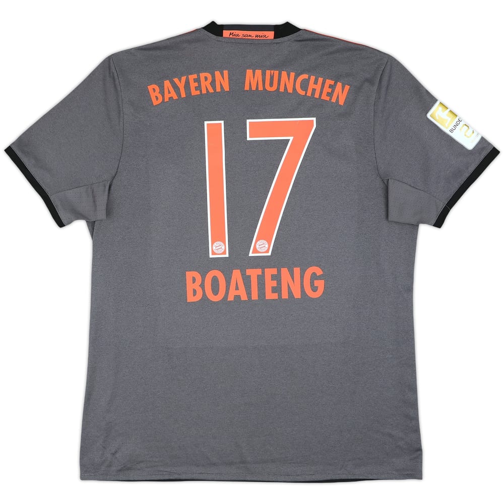2016-17 Bayern Munich Away Shirt Boateng #17 - 9/10 - (L)