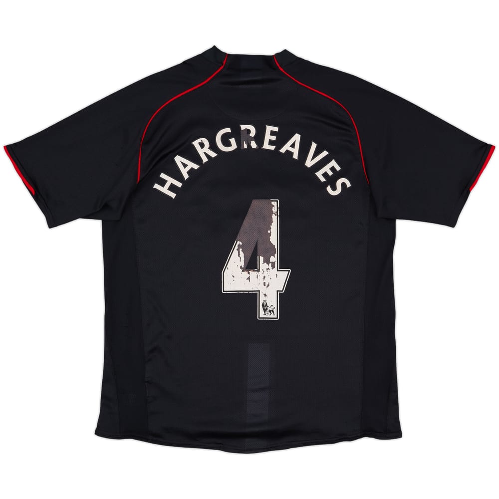 2007-08 Manchester United Away Shirt Hargreaves #4 - 3/10 - (L)