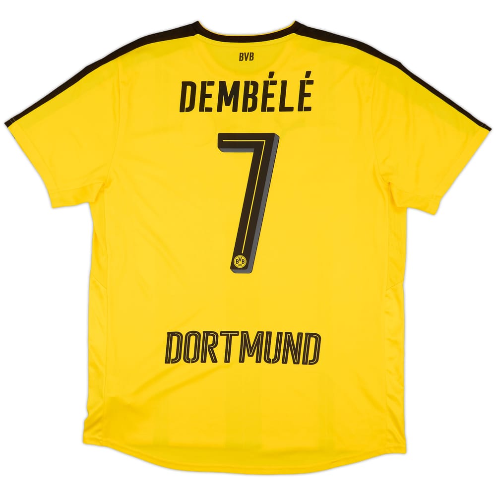 2016-17 Borussia Dortmund Home Shirt Dembele #7 - 9/10 - (XL)