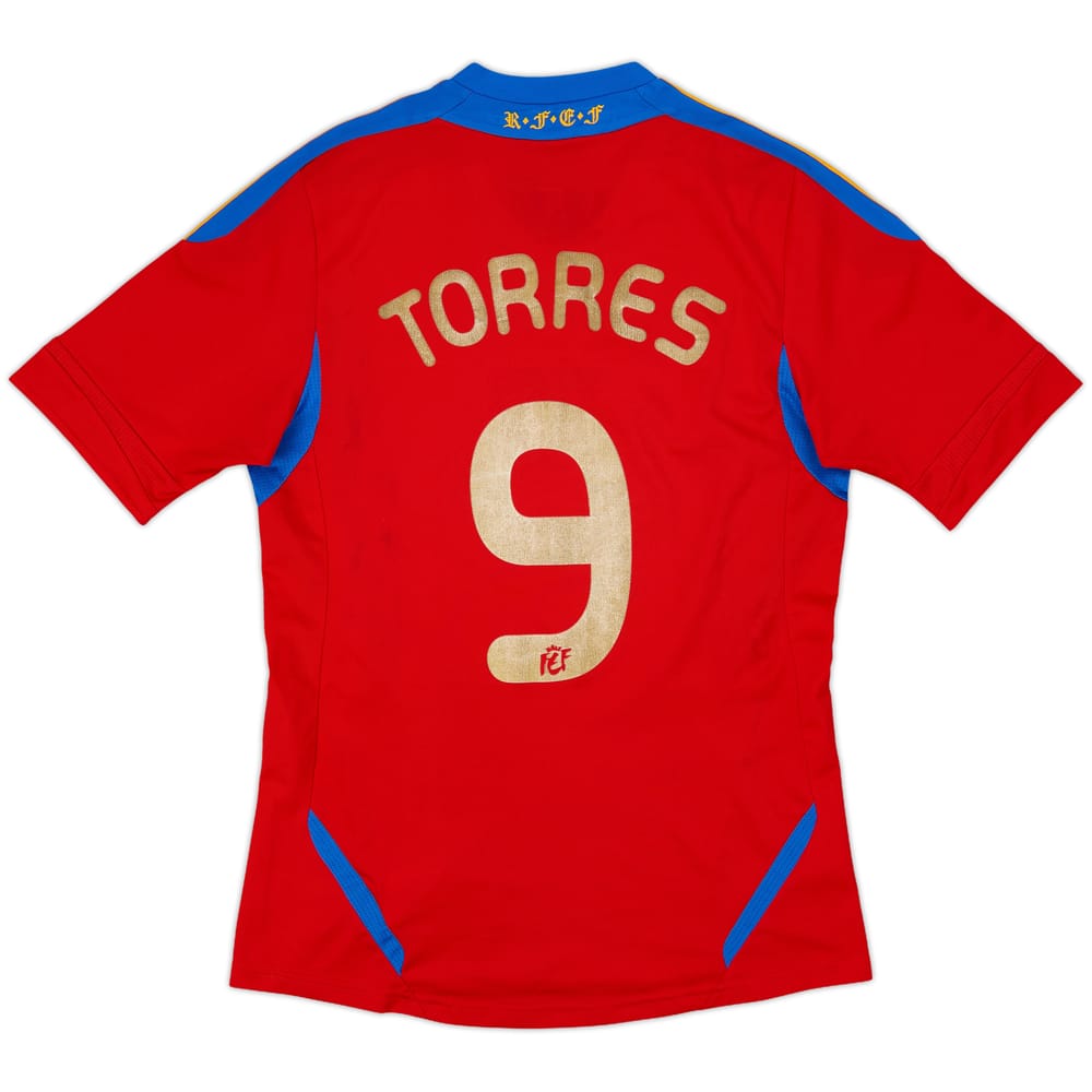 2010-11 Spain Home Shirt Torres #9 - 5/10 - (S)