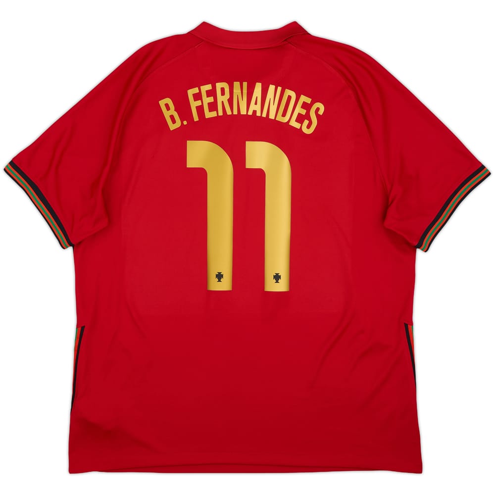 2020-21 Portugal Home Shirt B.Fernandes #11 - 9/10 - (XL)