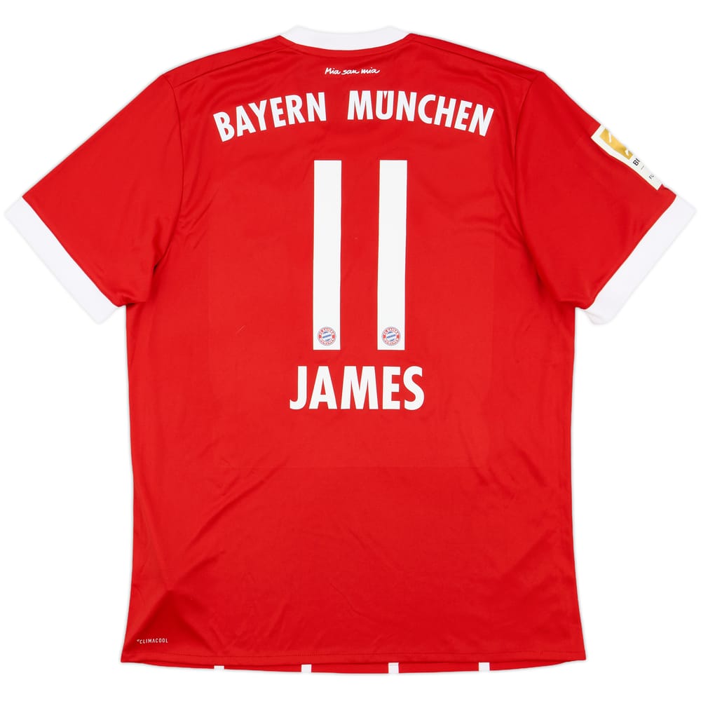 2017-18 Bayern Munich Home Shirt James #11 - 10/10 - (L)