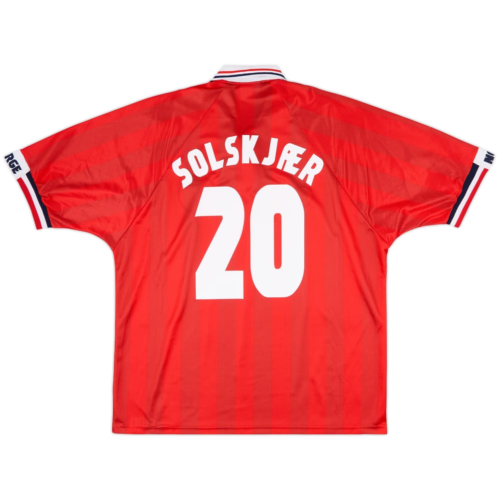 1998-00 Norway Home Shirt Solskjaer #20 - 9/10 - (XXL)