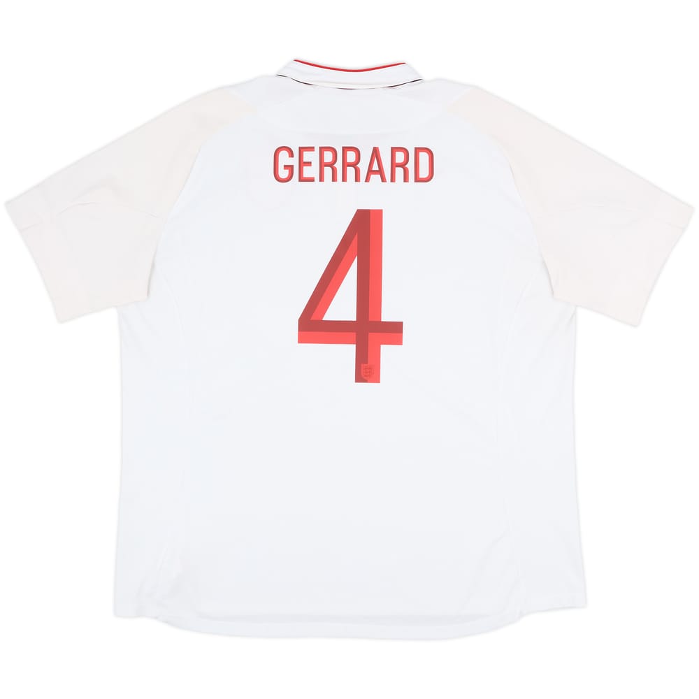 2012-13 England Home Shirt Gerrard #4 - 6/10 - (3XL)