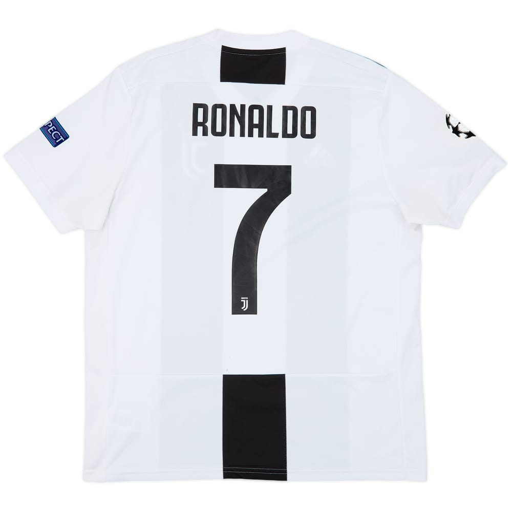 2018-19 Juventus Home Shirt Ronaldo #7 - 8/10 - (L)