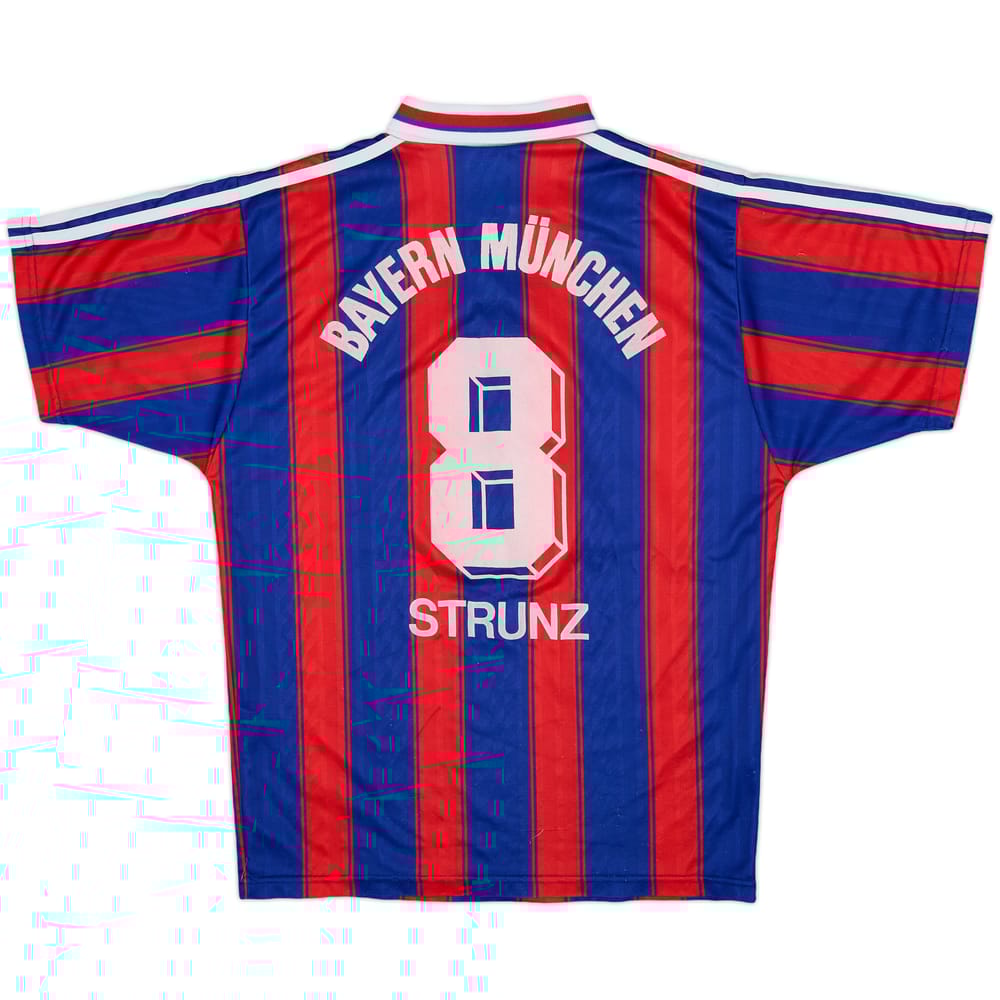 1995-97 Bayern Munich Home Shirt Strunz #8 - 4/10 - (S)