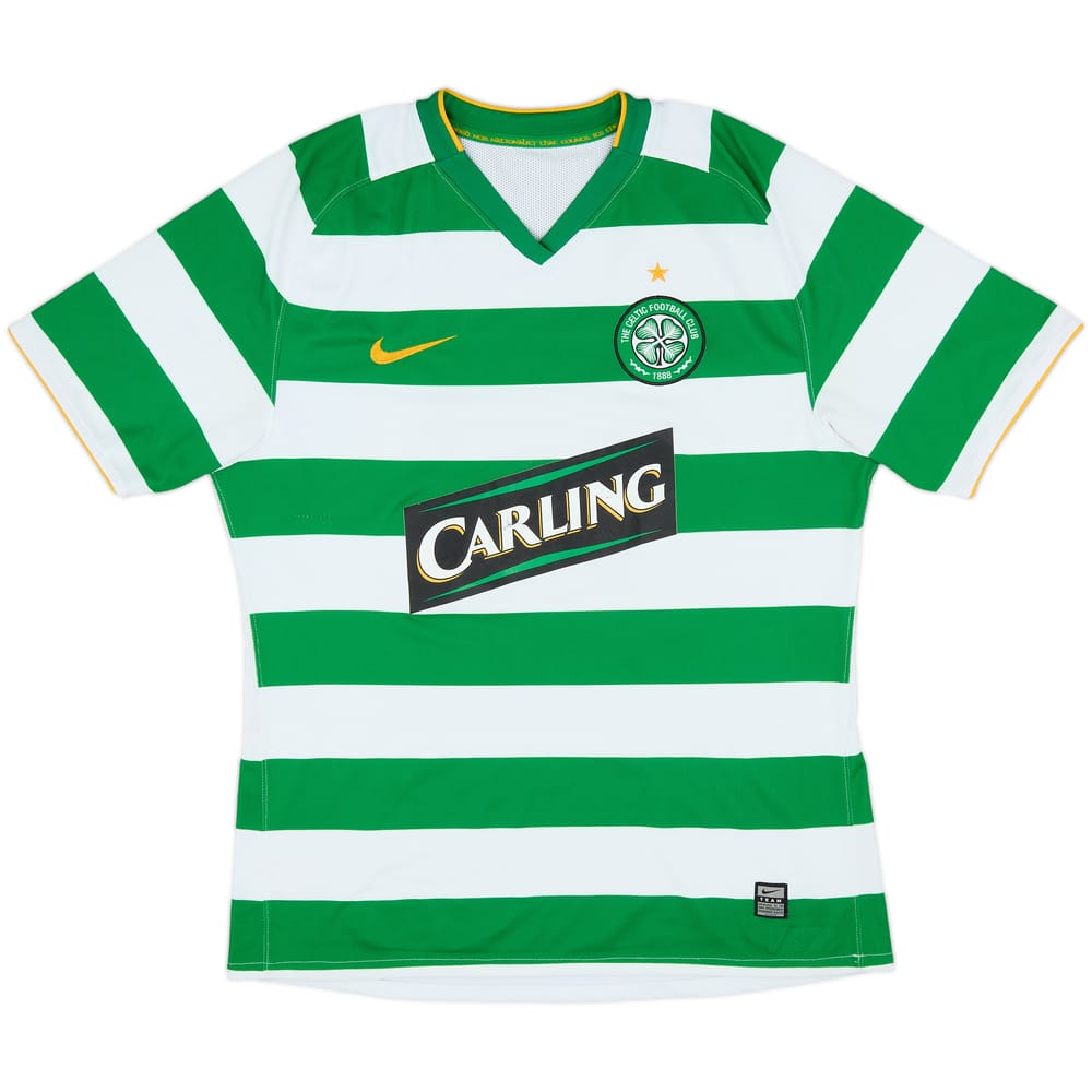 2008-10 Celtic European Player Issue Home Shirt - 7/10 - (L)