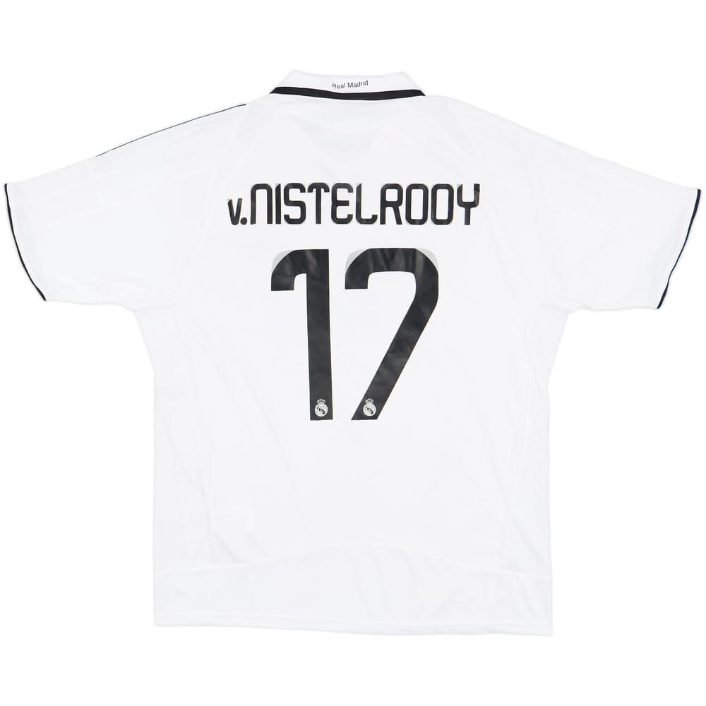 2008-09 Real Madrid Home Shirt v.Nistelrooy #17 - 6/10 - (XL)