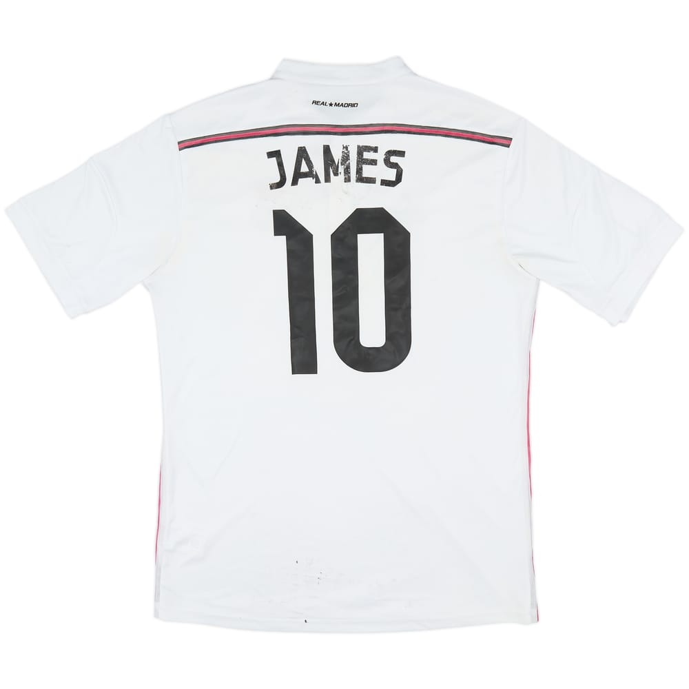 2014-15 Real Madrid Home Shirt James #10 - 5/10 - (L)