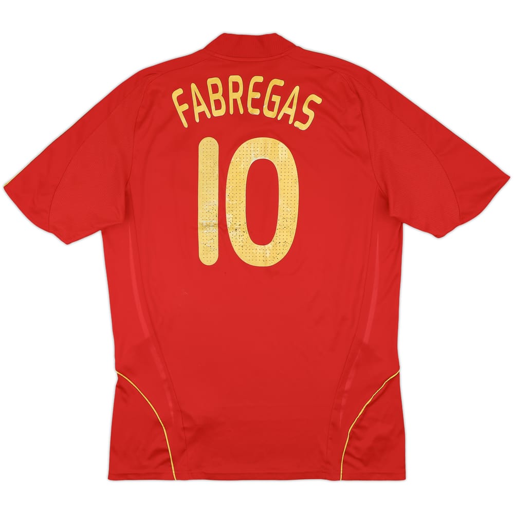2007-09 Spain Home Shirt Fabregas #10 - 6/10 - (XL)