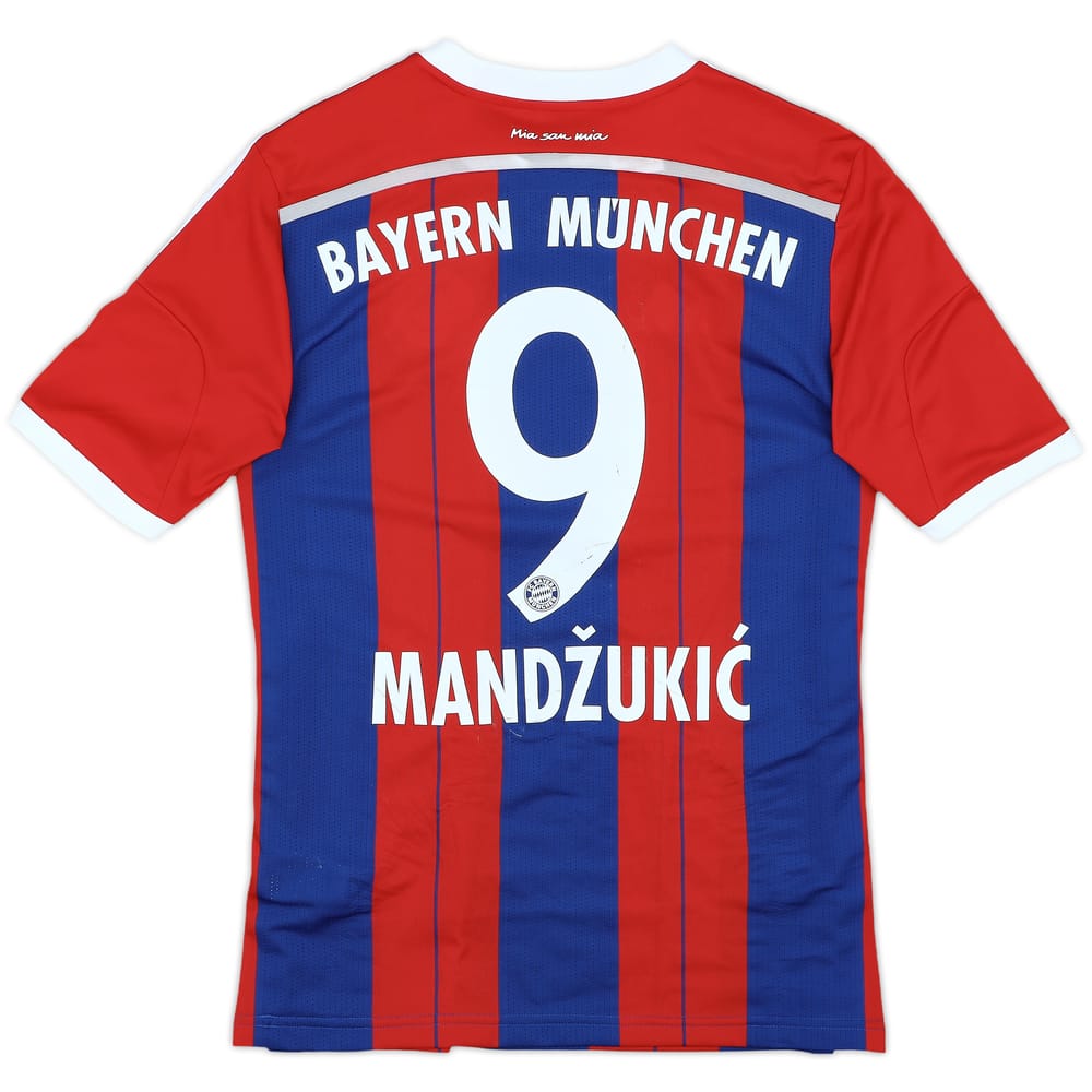 2014-15 Bayern Munich Home Shirt Mandzukic #9 - 7/10 - (XL.Boys)