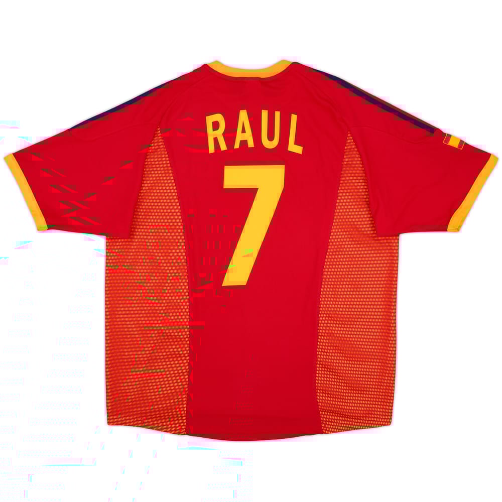 2002-04 Spain Home Shirt Raul #7 - 9/10 - (XL)