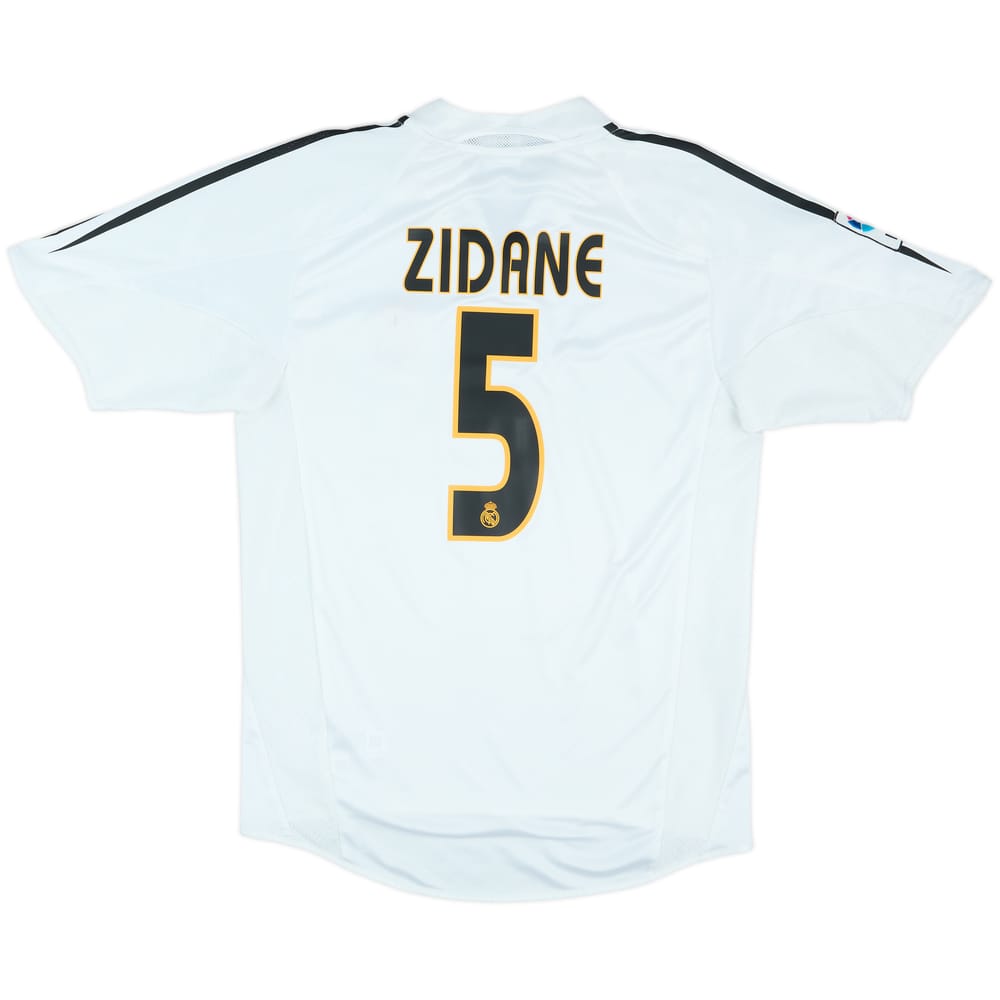 2004-05 Real Madrid Home Shirt Zidane #5 - 8/10 - (M)