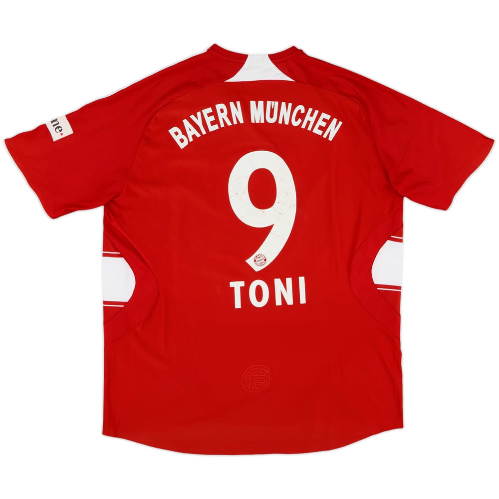 2007-08 Bayern Munich Home Shirt Toni #9 - 6/10 - (L)