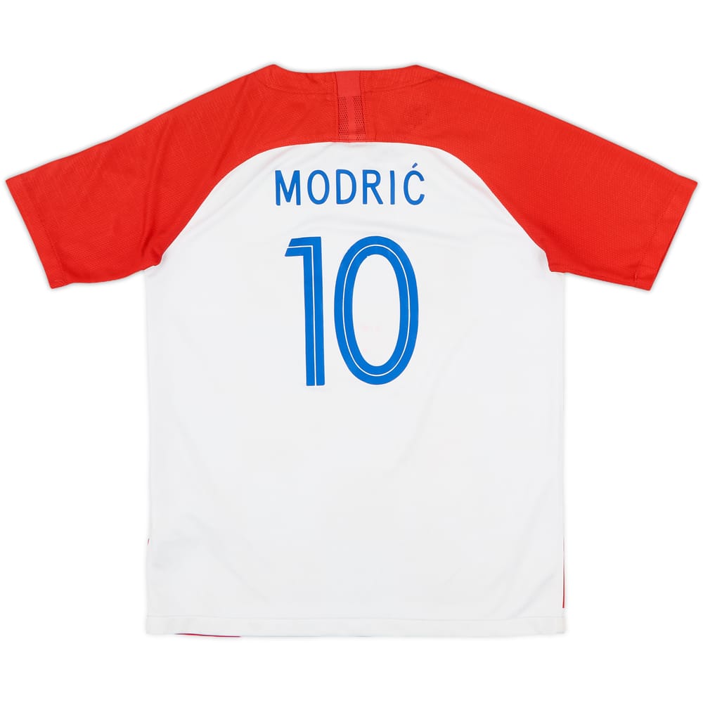 2018-19 Croatia Home Shirt Modric #10 - 6/10 - (XL.Boys)