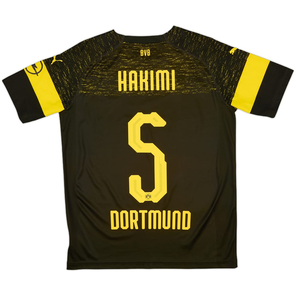 2018-19 Borussia Dortmund Away Shirt Hakimi #5 - 10/10 - (XL.Boys)