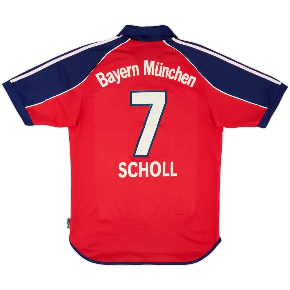 1999-01 Bayern Munich Home Shirt Scholl #7 - 8/10 - (S)