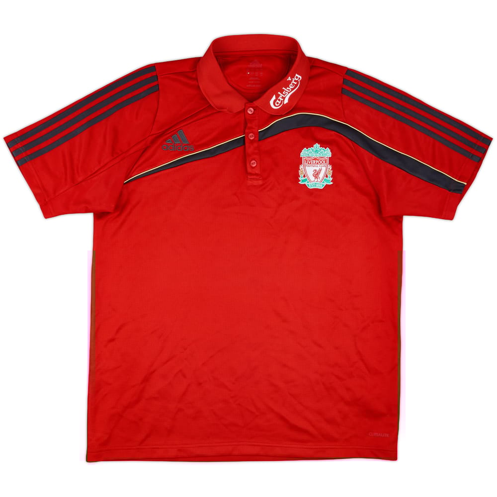 2009-10 Liverpool adidas Polo Shirt - 9/10 - (L)