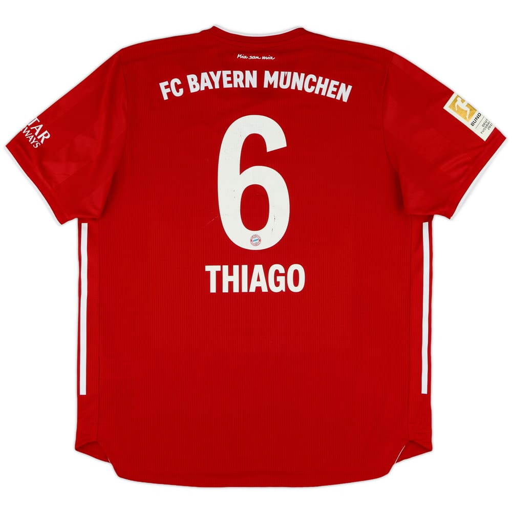 2020-21 Bayern Munich Authentic Home Shirt Thiago #6 - 6/10 - (XL)