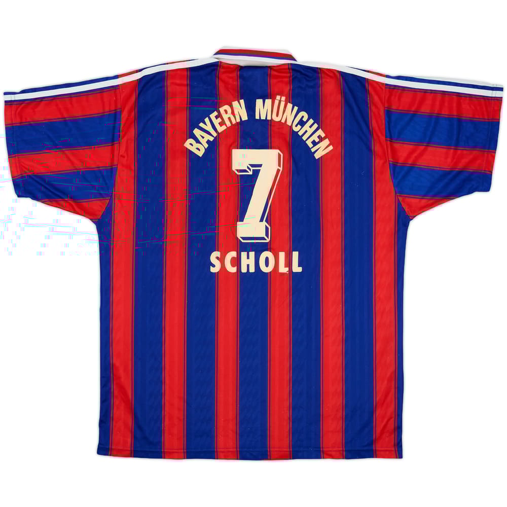 1995-97 Bayern Munich Home Shirt Scholl #7 - 6/10 - (XL)