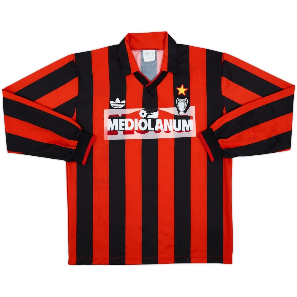 Camiseta de local del AC Milan 1990-91 L/S - 5/10 - (L)