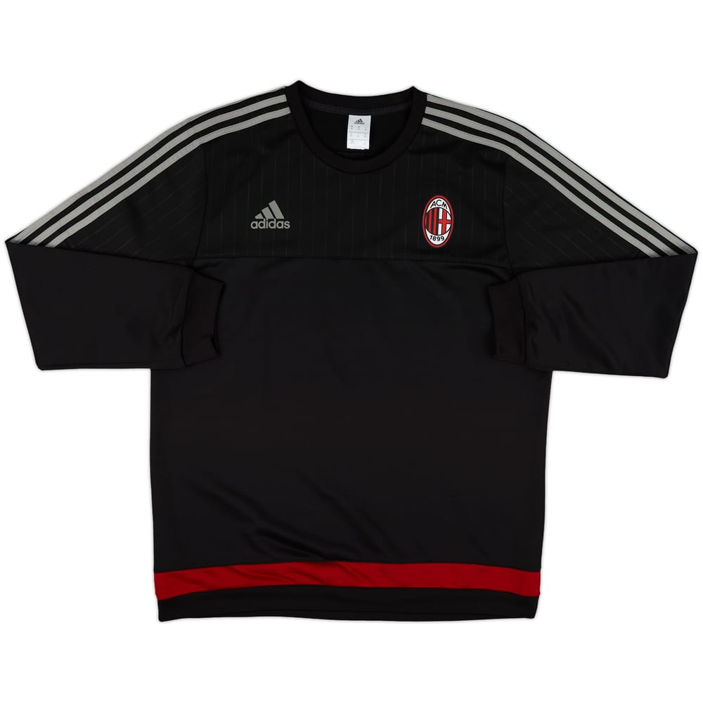 2015-16 AC Milan adidas Sweat Top - 9/10 - (XL)