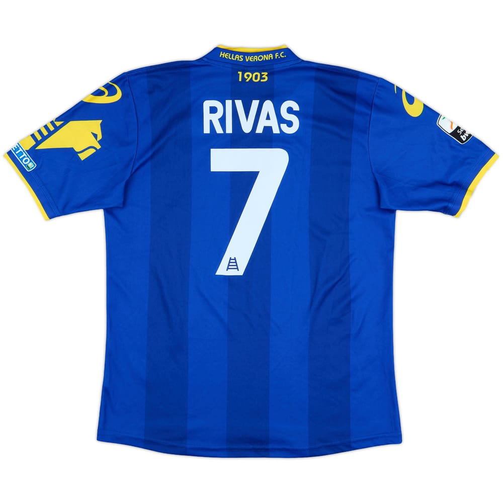 2012-13 Hellas Verona Match Issue Home Shirt Rivas #7