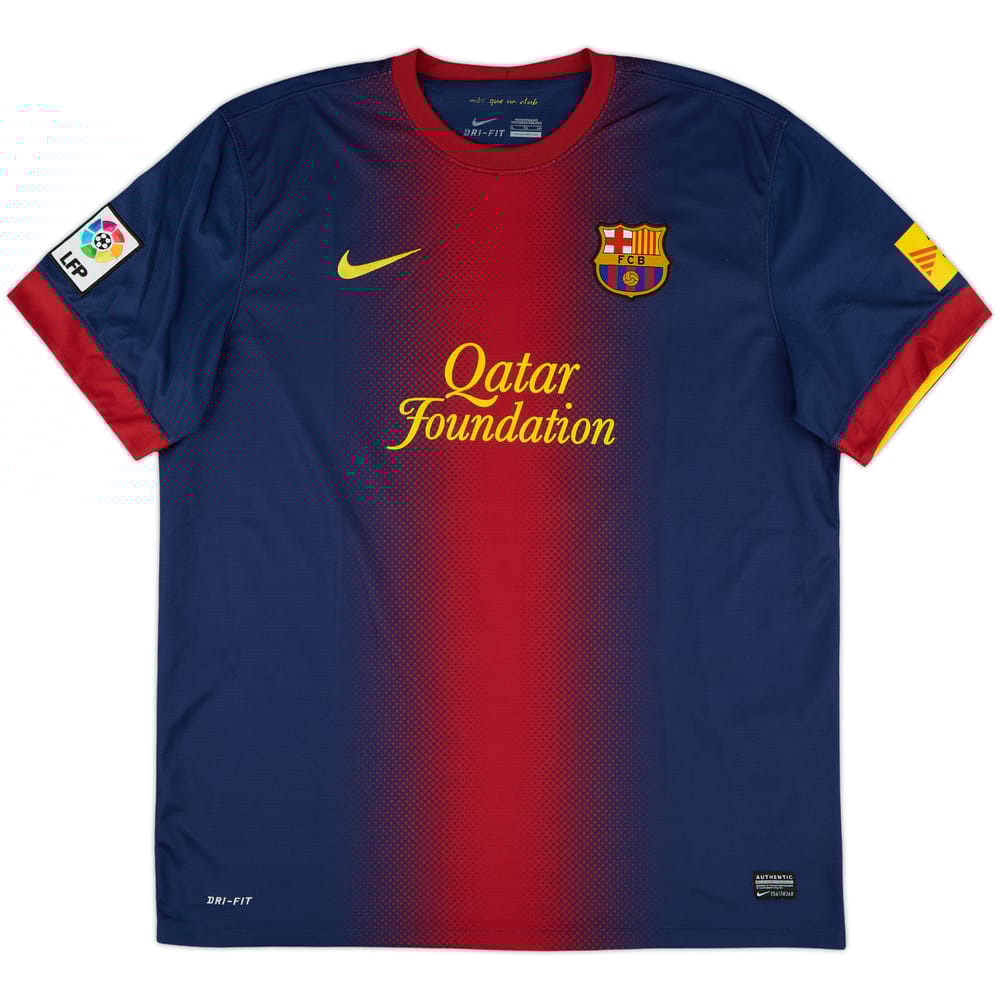 2012-13 Barcelona Home Shirt #11 - 10/10 - (XL)