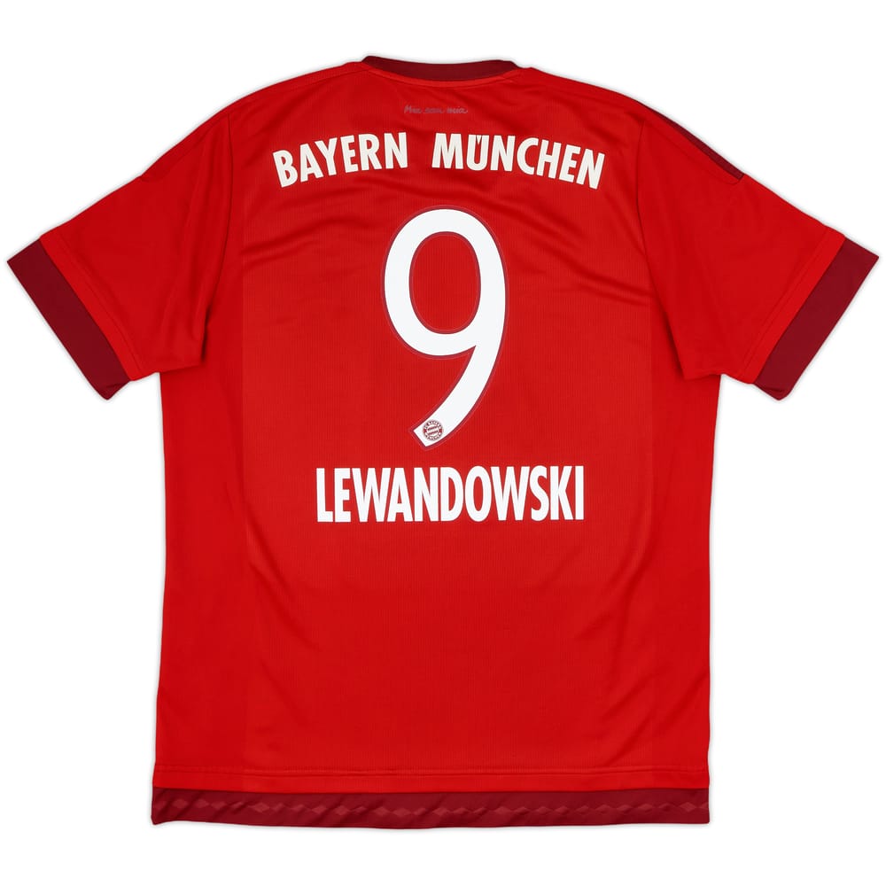 2015-16 Bayern Munich Home Shirt Lewandowski #9 - 5/10 - (L)