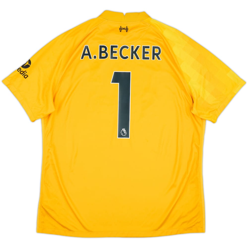 2021-22 Liverpool GK S/S Shirt A.Becker #1 - 7/10 - (XL)