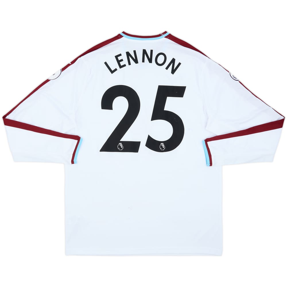 2017-18 Burnley Away L/S Shirt Lennon #25 - 7/10 - (L)