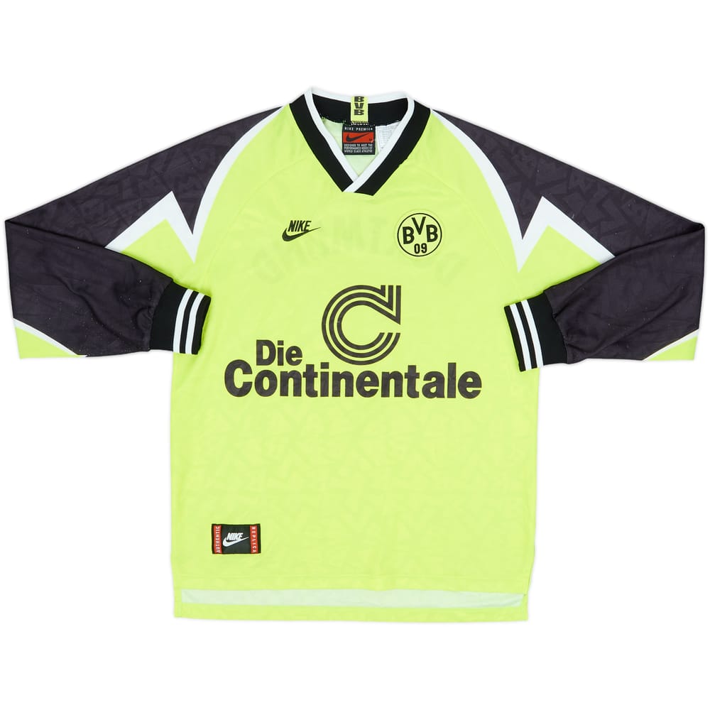 1995-96 Borussia Dortmund Home L/S Shirt - 7/10 - (M)