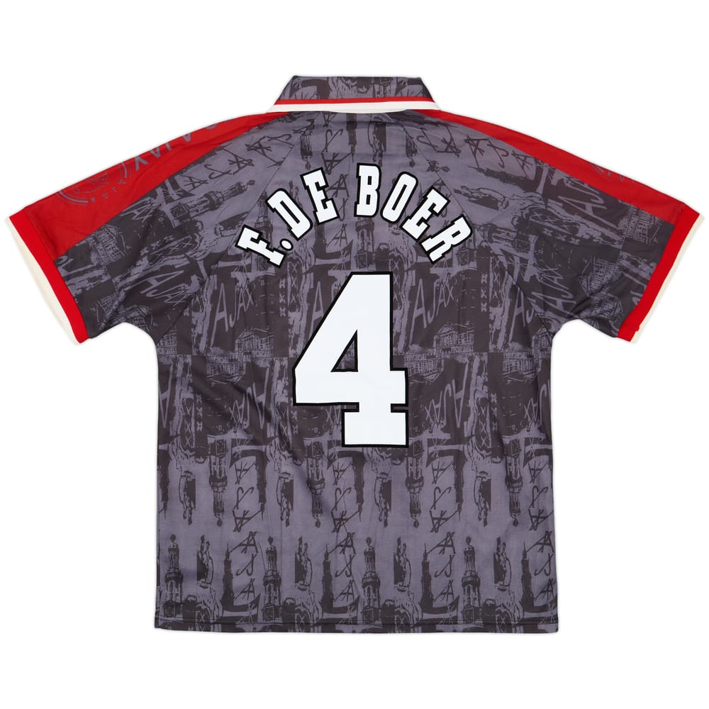 1996-97 Ajax Away Shirt F.De Boer #4 - 8/10 - (L)