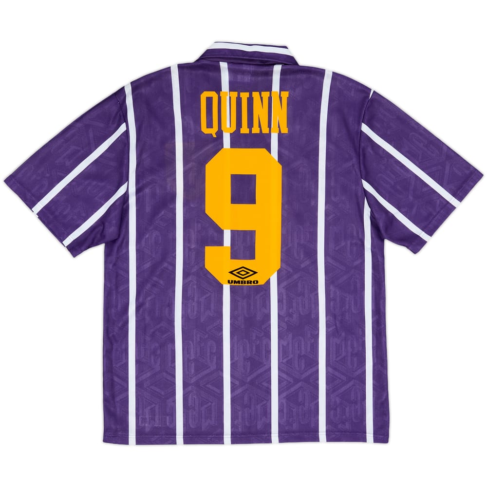 1993-94 Manchester City Away Shirt Quinn #9 - 6/10 - (M)